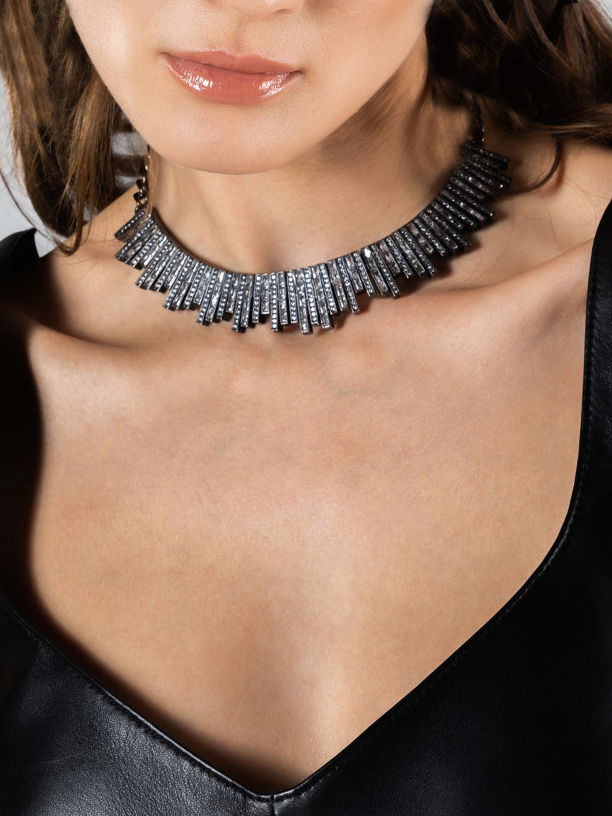 TALIS SILVER CUFF NECKLACE