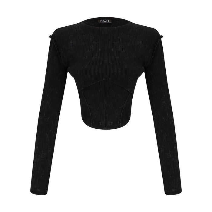YASMINRIB ACID WASH TOP