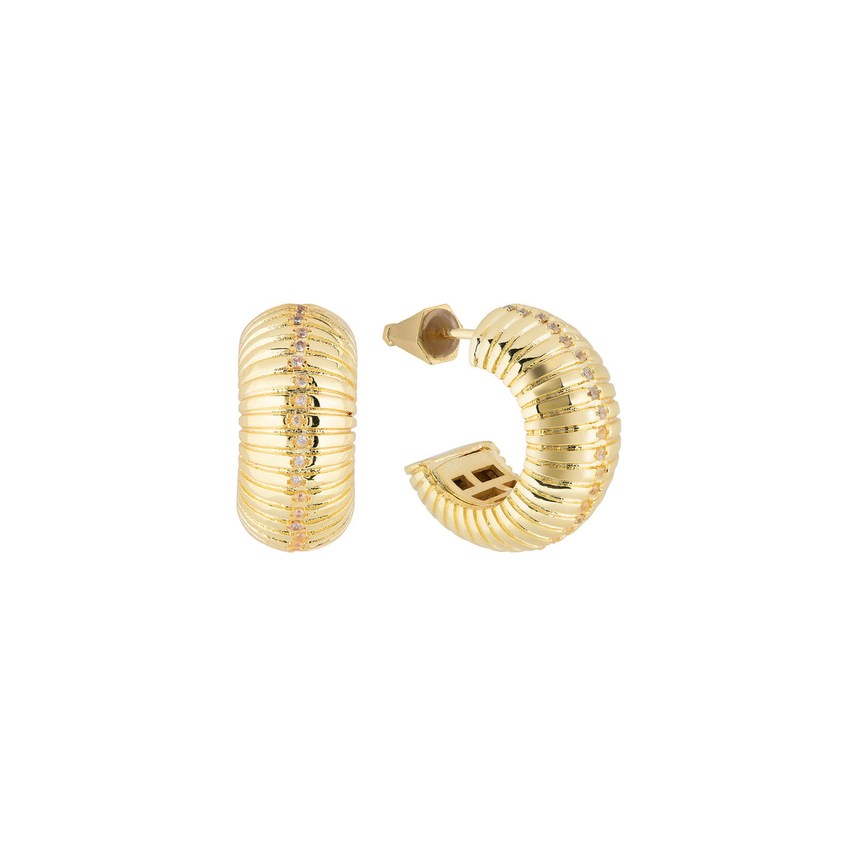 LYRA GLAM GOLD EARRINGS