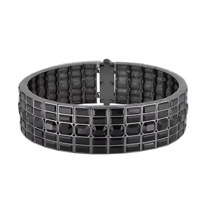 HIVA BLACK CUFF NECKLACE