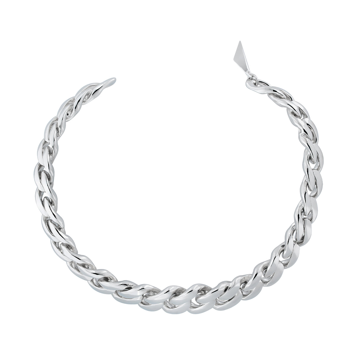 PATROW SILVER CUFF NECKLACE