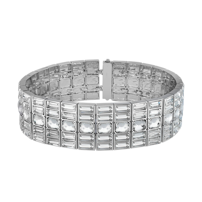 HIVA SILVER CUFF NECKLACE