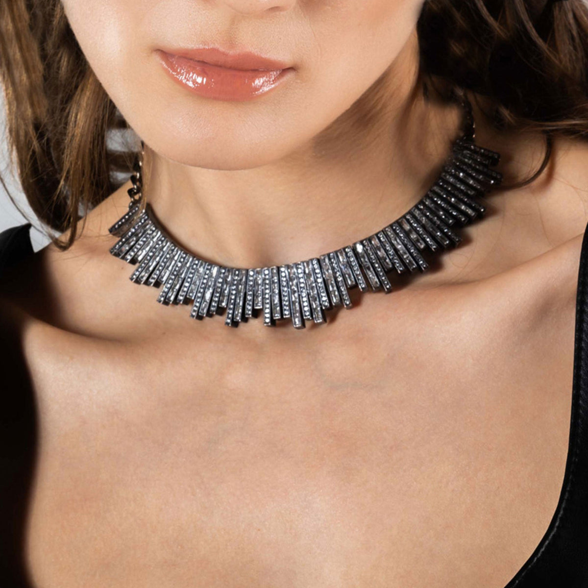 TALIS SILVER CUFF NECKLACE