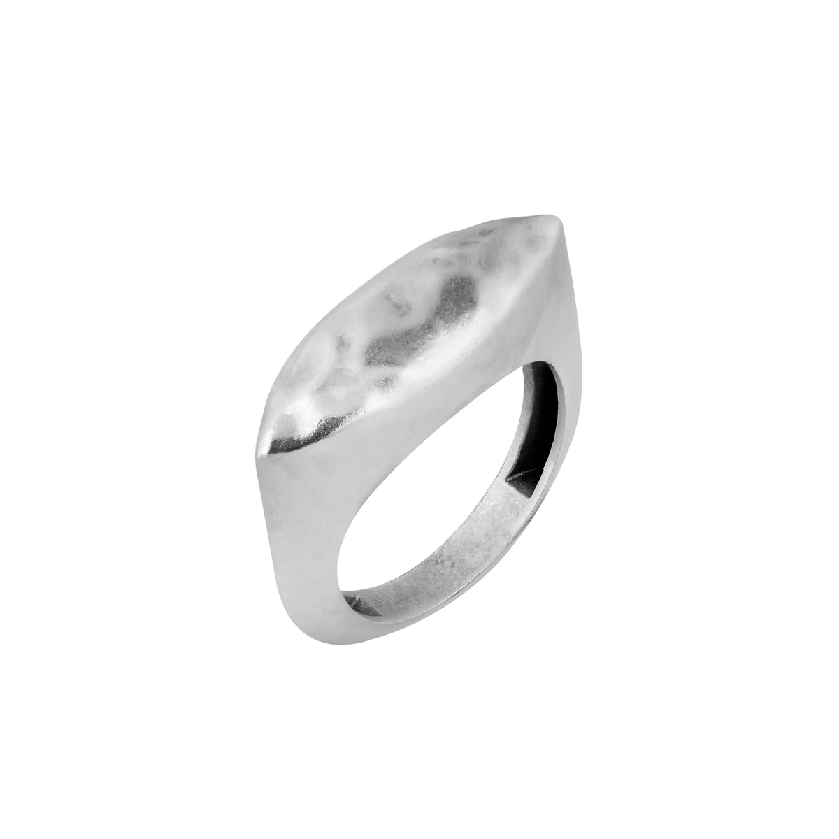 ASRA MATTE SILVER RING