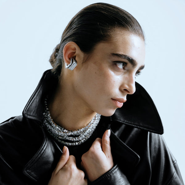 NOURAA SILVER EARCUFF